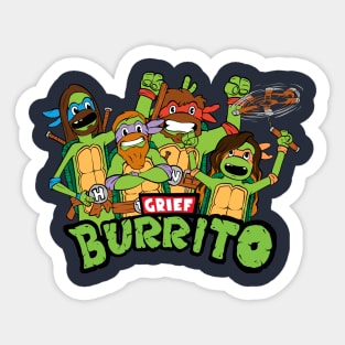 Burrito Turtle Power! Sticker